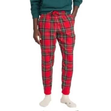 Gambar Celana Tidur Jogger Pria O N Matching Plaid Flannel Joger Pajama Lounge Pants Red - Piyama Tidur Pria Big Size Jumbo - Red Plaid, 2XL dari ManBestStore undefined Tokopedia