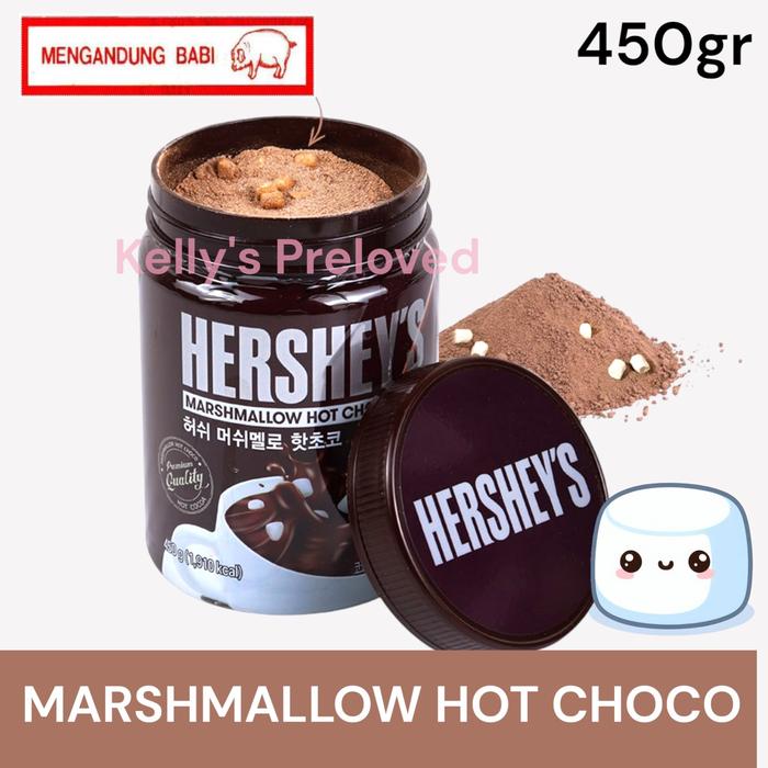 Gambar HERSHEY'S HOT CHOCO 450 GR | HERSHEY HOT COCOA MIX | CHOCOLATE POWDER - MARSHMALLOW dari Kellys Prelovedd undefined Tokopedia