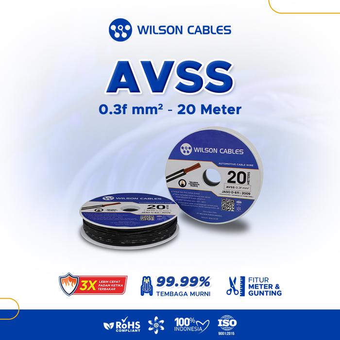 Gambar AVSS 0.3 f mm2 20 Meter - Kabel Otomotif Wilson Cables - Black dari Wilson Cables undefined Tokopedia