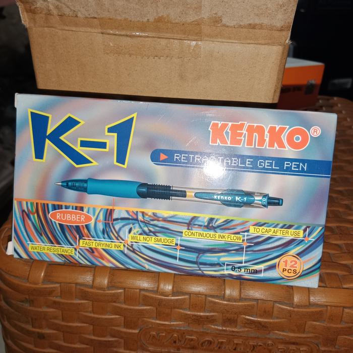 Gambar Bolpen KENKO K-1 (Lusin) REDRACTABLE GEL PEN KENKO READY - Biru dari BINTANG JAYA TINTA undefined Tokopedia