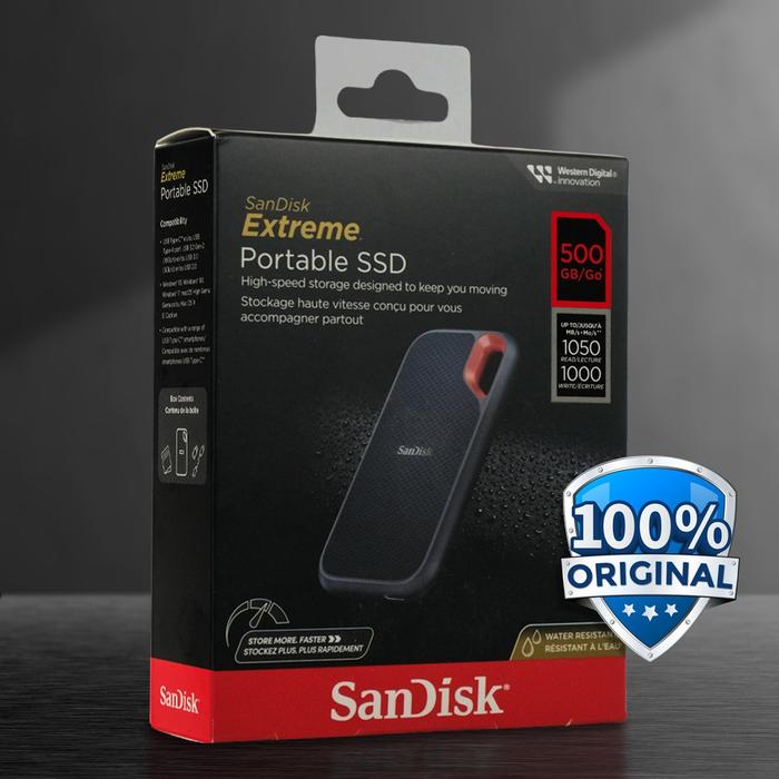 Gambar SanDisk harddisk SSD external portabel 1tb 1 terabyte anti air & debu - 500 GB /1050 Mb dari ImpAcc Store undefined Tokopedia