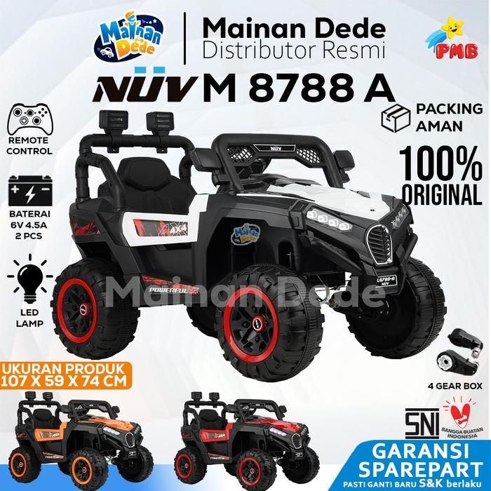 Gambar Mainan Mobil Aki Anak Jeep PMB 8788 UTX M8788-A NUV M8788-B NAVER - Putih 4 DINAMO, EXTRA PACKING dari Mainan Anak Dede undefined Tokopedia