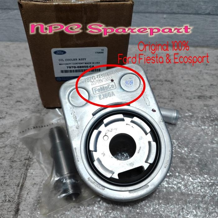 Gambar Oil Cooler Mesin Ford Fiesta 1.4 1.4cc 1.6 1.6cc - Ford Ecosport Ori - Asli Fomoco dari NPC Sparepart undefined Tokopedia