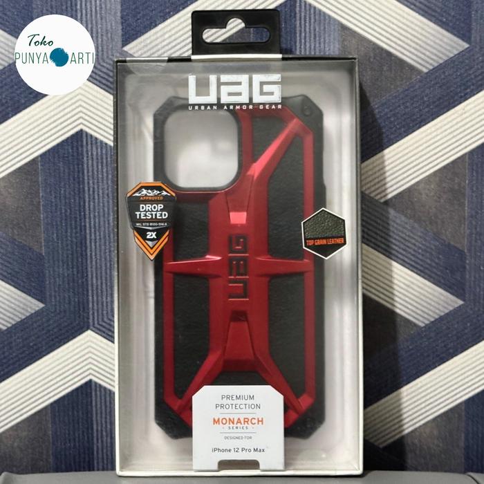 Case UAG Monarch iPhone 12 Pro Max Original New Segel Resmi Crimson Red
