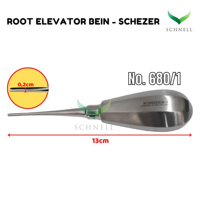 Gambar Root Elevator Bein 2mm Dental Instruments - Schezer - 2mm No 680/1 dari Schnell Dental undefined Tokopedia