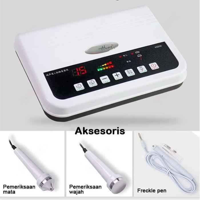 Gambar Alat detox wajah ultrasound 2 in 1 / 3 in 1 soft cauter ultrasound 22W detox setrika wajah - 3 in 1 dari Raja Grosir indo_NEW undefined Tokopedia