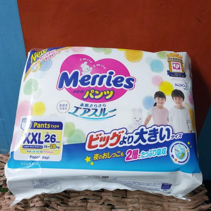 Gambar Merries Premium Pants S62 S 62 Xxl 26 Xxl26 Popok Tipe Celana Gratis Ongkir - XXL26 dari Si Manis Bayi undefined Tokopedia