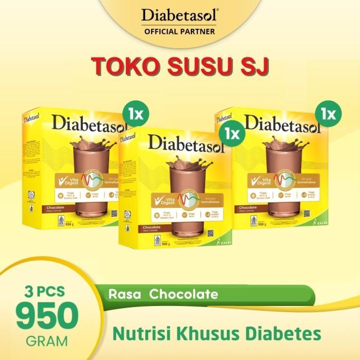 Gambar NEW DIABETASOL COKLAT 1000 GR / DIABETASOL COK 1000 GR / DIABETASOL 1KG - COKLAT X3 box dari arashopp- undefined Tokopedia