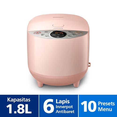 Gambar Rice cooker Magic com Philips Digital HD 4515 - 1.8L 5-8 FUNGSI - Merah Muda dari puncak sejahtera undefined Tokopedia