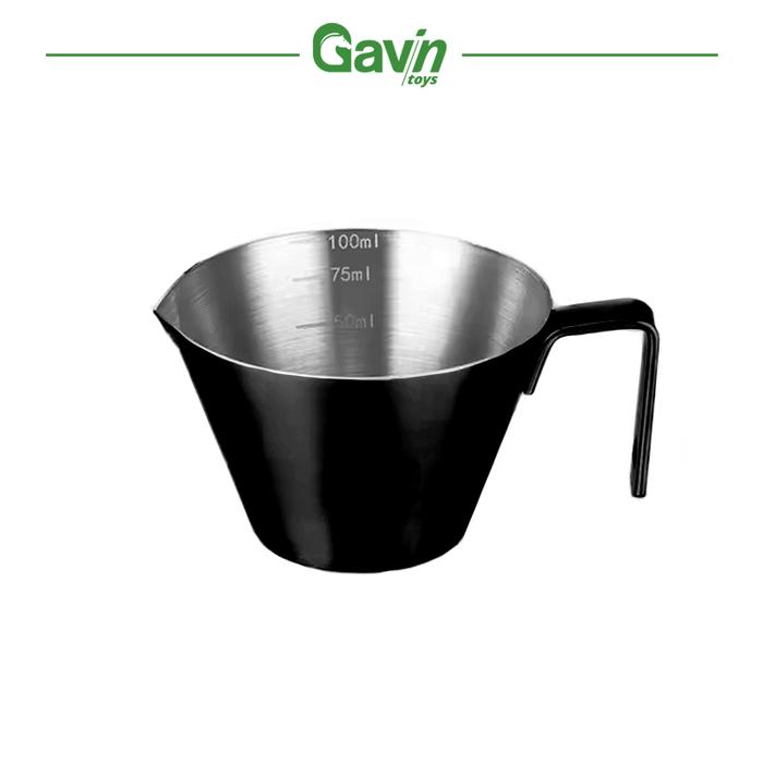Gambar Gelas Ukur Espresso 100ml Gelas Takar Kopi Stainless 30ml 5ml 100ml Cangkir Shot Espresso - Hitam dari Gavintoys undefined Tokopedia