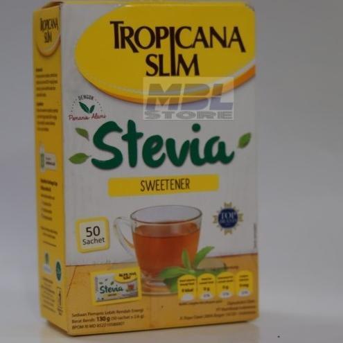 Gambar ready stock Tropicana slim Stevia Sweetener isi 50 murah dari aneka rasa nikmat undefined Tokopedia