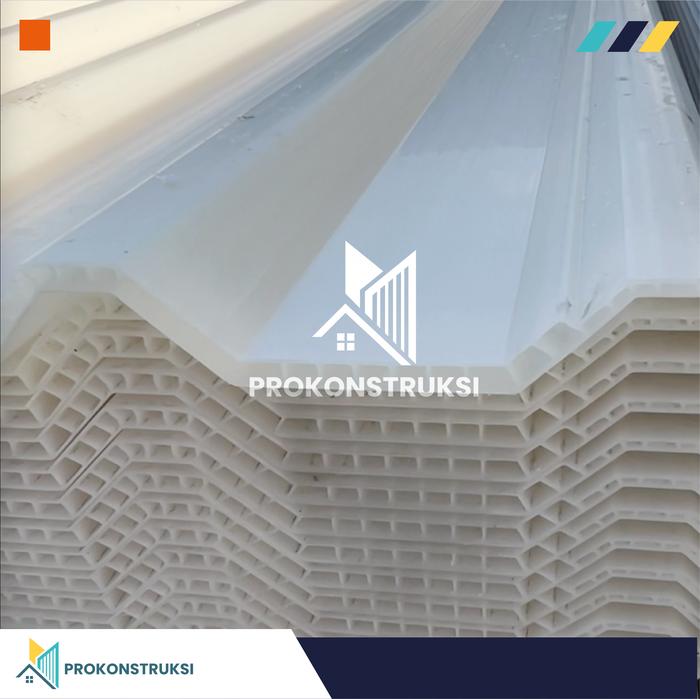 Gambar Alderon R830 (Natural/Transparan) Atap UPVC 10mm Garansi Resmi 10 Thn dari Alderon Polycarbonate undefined Tokopedia