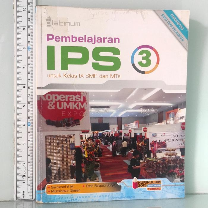 Gambar Pembelajaran IPS 3 utk Kelas IX SMP Kurikulum 2013 Edisi Revisi terbar dari BersamaBookStore undefined Tokopedia