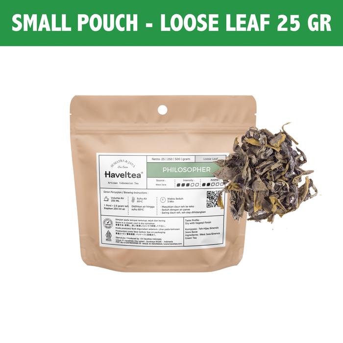 Gambar PHILOSOPHER | Big Tin | Haveltea | Teh Hijau | Green Tea Sinensis - Small Pouch LL dari HAVELTEA undefined Tokopedia