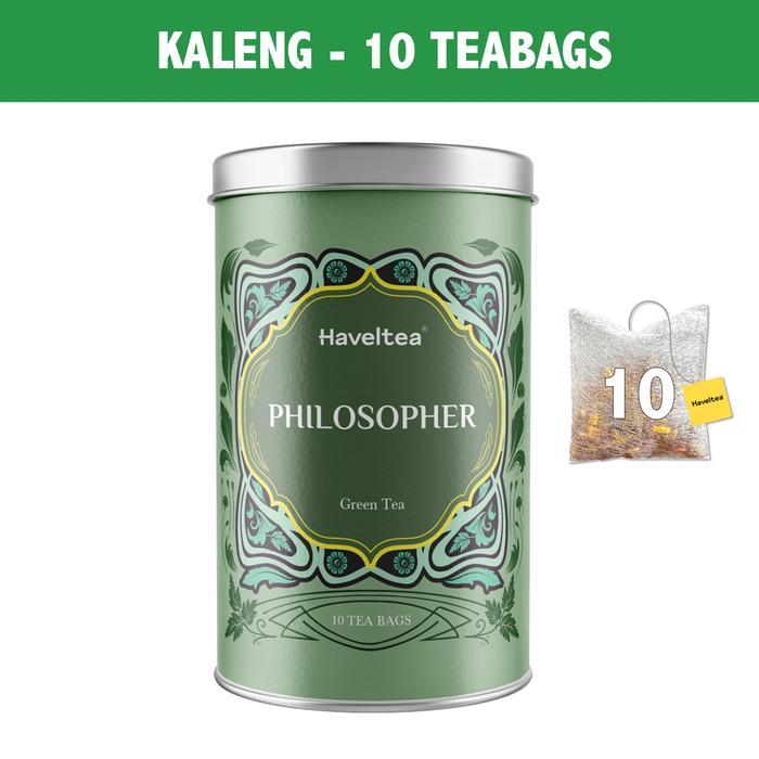 Gambar PHILOSOPHER | Big Tin | Haveltea | Teh Hijau | Green Tea Sinensis - Kaleng 10 TB dari HAVELTEA Kota Administrasi Jakarta Selatan Tokopedia