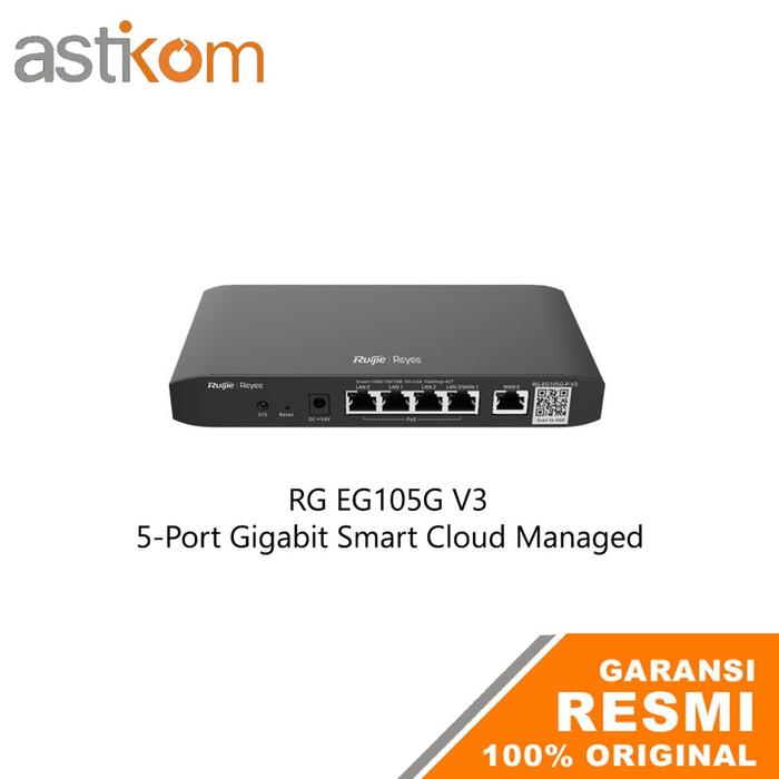 Gambar Ruijie Reyee RG-EG105G EG105G V2 Series Cloud Managed Router - RG EG105G V3 dari Astikom undefined Tokopedia