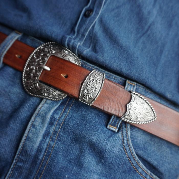 Gambar Leather belt - Western 4.0 - Brown dari roverhound goods undefined Tokopedia