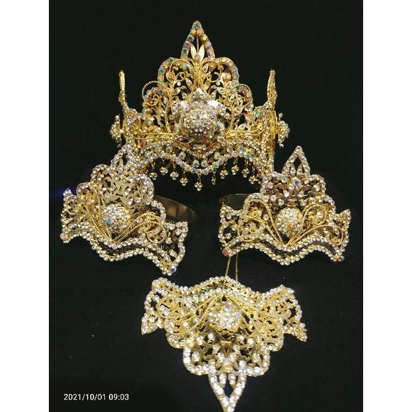 Gambar [NEW] SIGER GUNUNG/ SIGER WAYANG SET MENTUL - Gold, Set siger saja dari Alindra Indonesia Market undefined Tokopedia