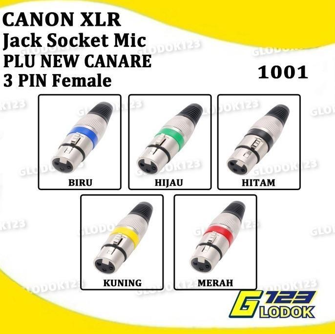 Gambar Soket Canon Canare XLR Plug Female Microphone Connector Konektor Mic - 1001 Hijau dari saharapernik undefined 3 Tokopedia