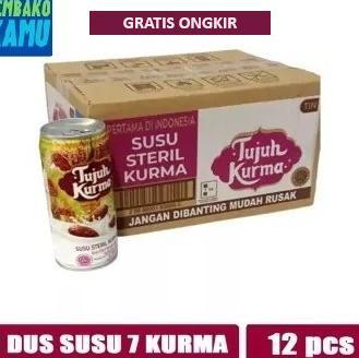 Gambar Tujuh Kurma Susu Steril Kurma 1 Dus Isi 12 X 200 Ml dari Manis__Ngenah undefined Tokopedia