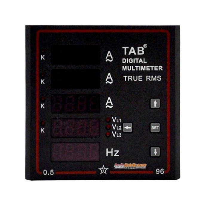 Gambar Multi Meter Digital LED 3 phase 96x96mm TAB 3 Ampere, 1 Volt, 1 HZ - Hitam dari subkan 55 undefined Tokopedia