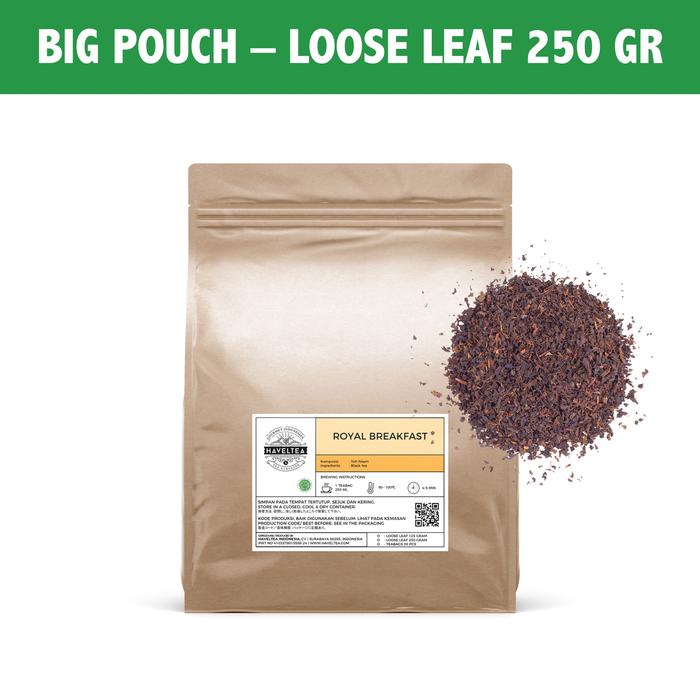 Gambar ROYAL BREAKFAST | Pouch | Haveltea | Teh Hitam Assamica |Teh Indonesia - Big Pouch LL dari HAVELTEA undefined Tokopedia