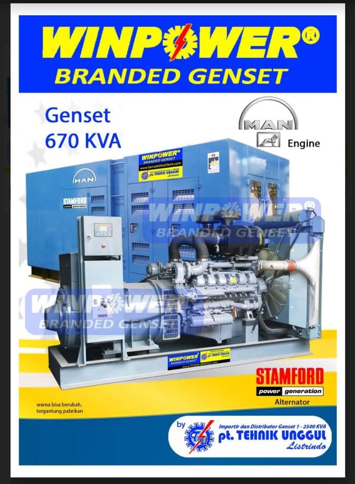 Gambar GENSET OPEN DAN SILENT MAN 670 KVA dari winpower genset undefined Tokopedia
