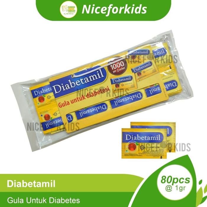 Gambar Tropicana Slim / Gula Diabetasol Sweetener / Diabetamil Pengganti Gula Rendah Kalori untuk diabetes - DIABETAMIL 80 dari Yuni Giplasinaz undefined Tokopedia