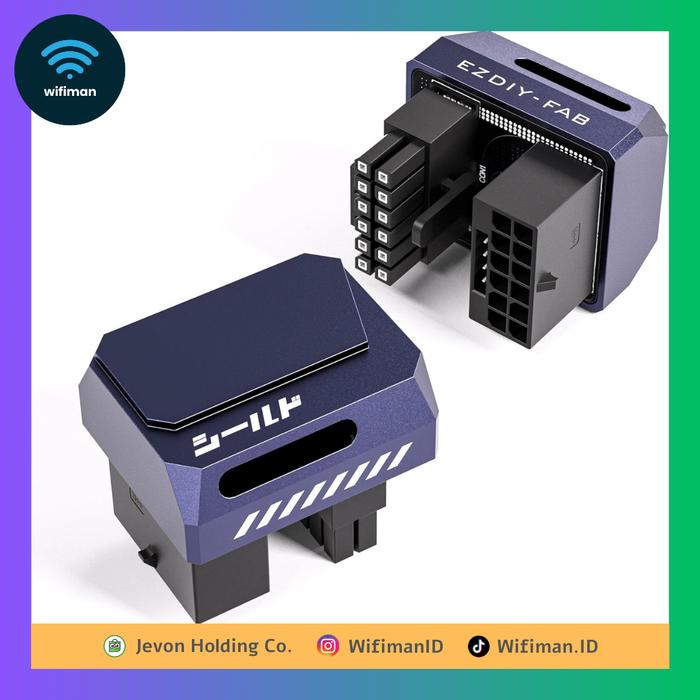 Gambar EZDIY-FAB Shield 12VHPWR 180° Alumunium GPU Adaptor Purple - PCIe 5.0 Adapter VGA RTX Ungu - STD dari Jevon Holding Co by Wifiman undefined Tokopedia