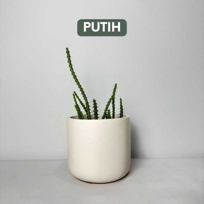 Gambar Workplant - Jivan Concrete Pot D14 - Putih, Packing Kardus dari workplant official undefined Tokopedia