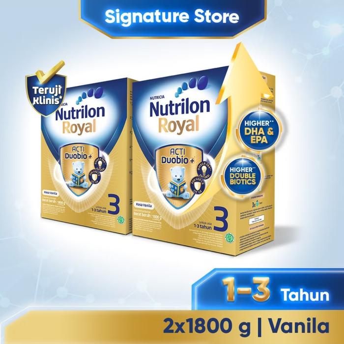 Gambar Nutrilon Royal 3 Vanila Susu Pertumbuhan Bubuk 1800 gr x 2 dari ZFKRSTORE undefined Tokopedia
