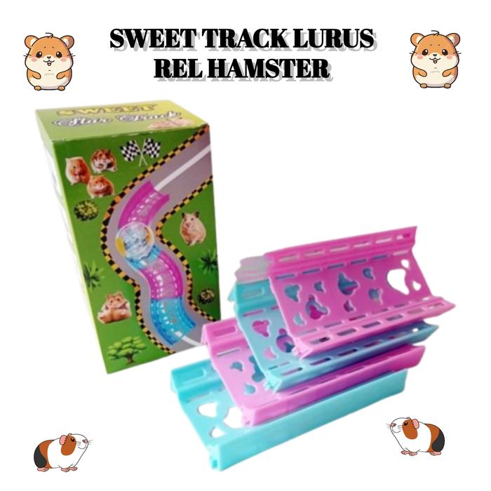 Gambar Mainan Hamster Rel Rail Tempat Lari Racing Track Kincir Bola Jogging - Rel Lurus dari Petshop Makassar Safari undefined Tokopedia