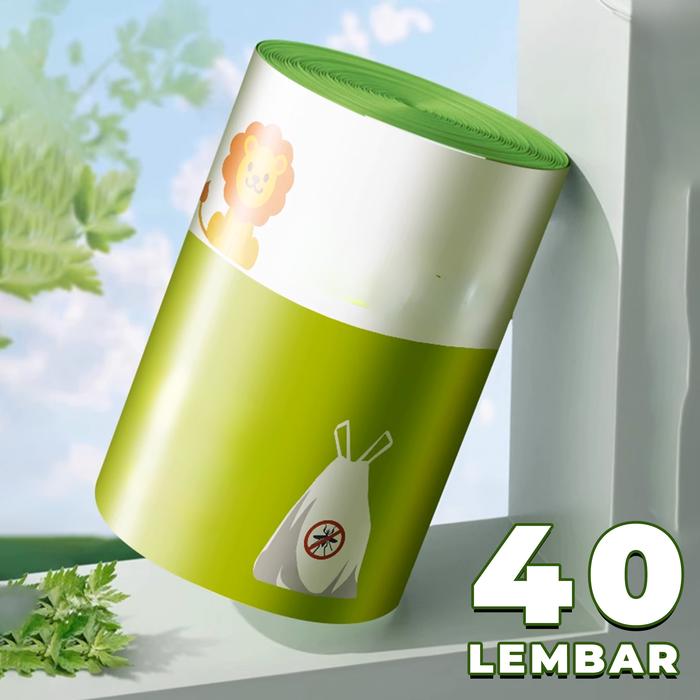 Gambar Kantong Plastik Sampah Anti Nyamuk Roll Gulung Rumah Tangga LD-7 - 40 Lembar dari Oliviv_store undefined Tokopedia