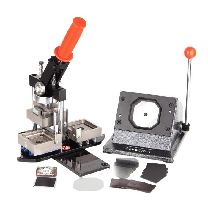 Gambar Talent Mesin Press Pin Magnet Tempelan Kulkas Foto Frame Bentuk Persegi 50x50mm Original dengan Stand Cutter dan 1000 Set Magnet Kulkas dari onlinesmartshop888 undefined Tokopedia