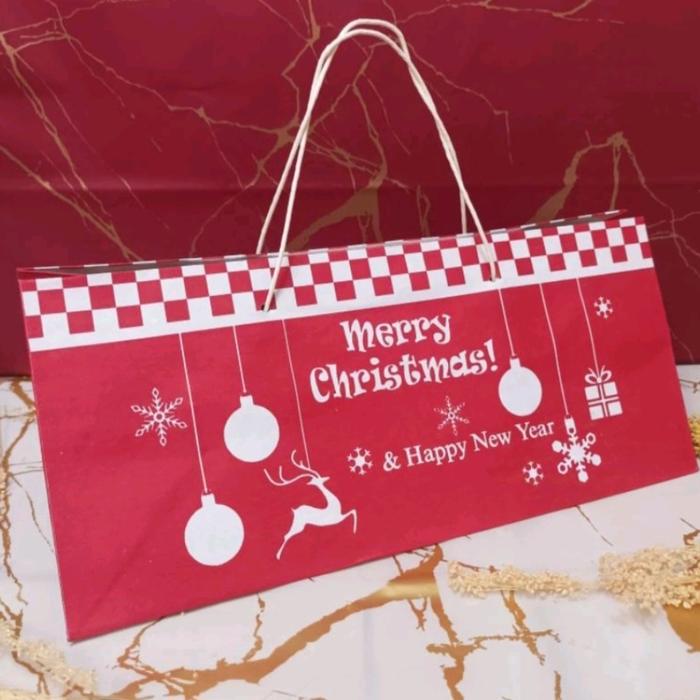 Gambar Christmas Paperbag Natal Paperbag Cookies 250gr 500gr brownies Kue - 33x15x15cm dari CHEAPPY RAASHOPZ undefined Tokopedia