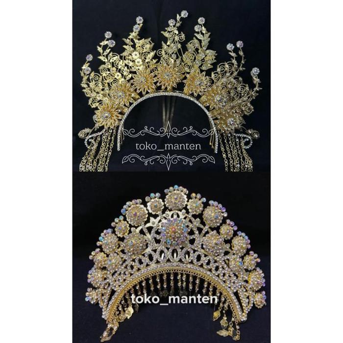 Gambar [READY STOK] SUNTING PENGANTIN RIZKI DA & HERSA / SUNTING PENGANTIN MELAYU TERBARU - Set Emas dari Alindra Indonesia Market undefined Tokopedia