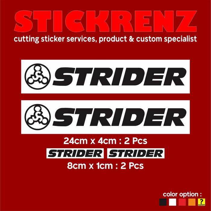Gambar Cutting Sticker Stiker Sepeda Push Bike Strider 03 Custom - Hitam dari stickrenz undefined Tokopedia