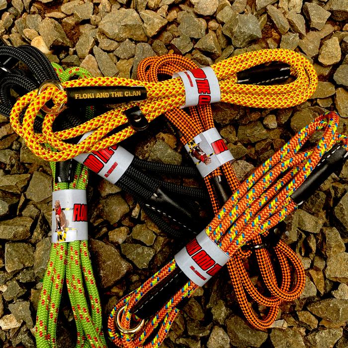 Gambar FLOKI AND THE CLAN Tali Tuntun Anjing FLOKI Collar Cocok Sebagai Alat Bantu Pelatihan Anjing dan Koreksi dengan Desain Warna Kombinasi Hijau dan Orange dari Floki and the clan shop undefined Tokopedia