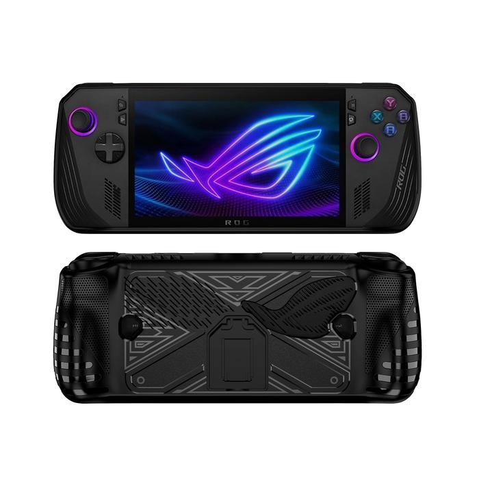 Gambar Case Asus ROG Ally X Protective Stand Holder Rugged TPU Case Armor Protector Casing For ROG Ally X Z1 Extreme Handheld Gaming Console - Hitam dari NVlogic undefined Tokopedia