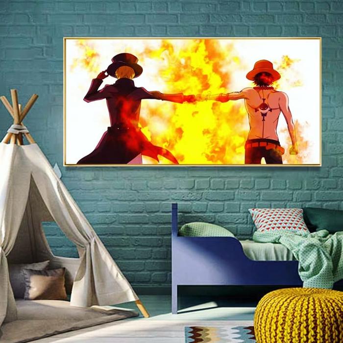 Gambar Lukisan Dinding 5D Porcelain - Model One Piece Horizontal - Bingkai Alumnium Detail Diamond - H, 40x80 dari GoodShop12_NEW undefined Tokopedia