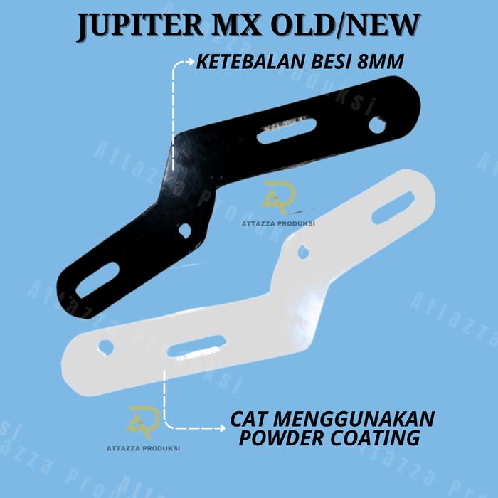 Gambar Breket Underbone Bracket Footstep MX New 135 Old King 150 Tebal 8 mm Pustep Ub Universal Jupiter MX Old New 135 Dan MX King 150 - STEP MX OLD/NEW, Hitam dari Attaza Produksi undefined Tokopedia