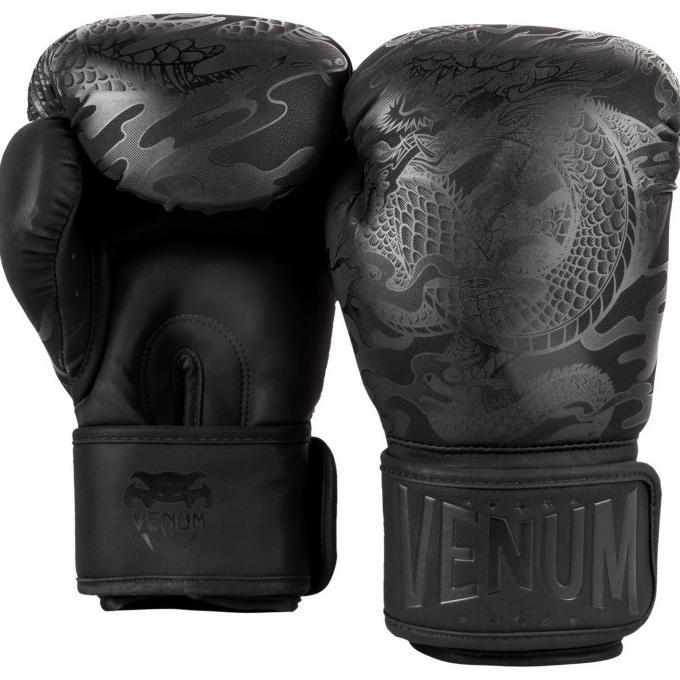 Gambar VENUM DRAGON'S FLIGHT BOXING GLOVES - BLACK/BLACK - 8 dari ediana shop9 undefined Tokopedia