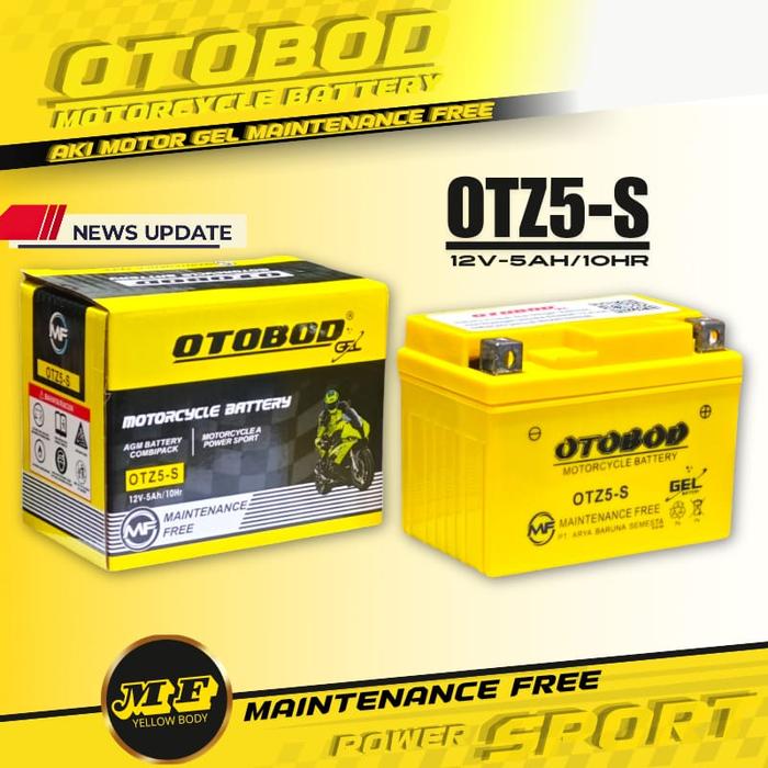 Gambar AKI KERING MOTOR HONDA BEAT OTOBOT GTZ5S 5Ah - Kuning dari BESTAKI undefined Tokopedia