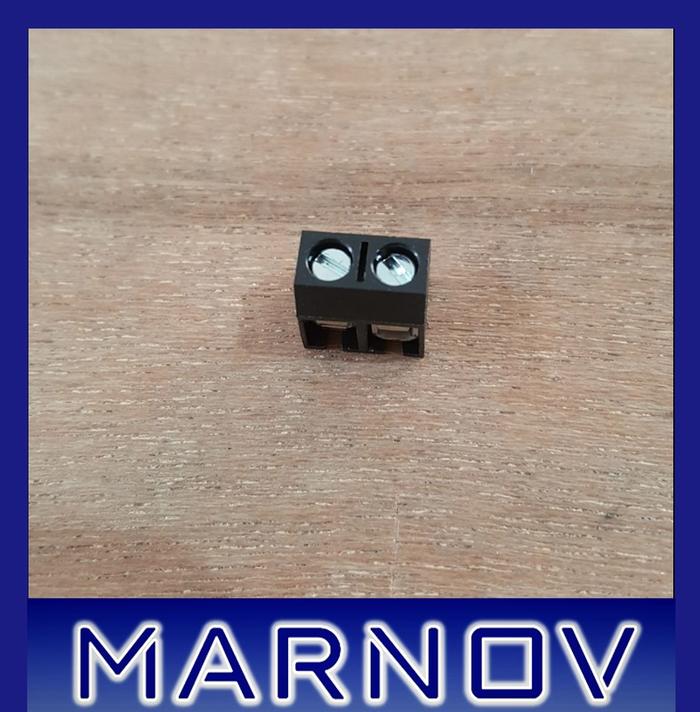 Gambar Terminal Block 2 Pin 300V 10A Blok Hijau Biru 5mm 5.0 mm KF301 PCB - HITAM, 100pcs dari Marnov undefined Tokopedia