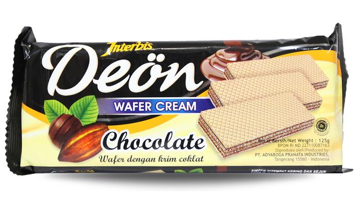 Gambar Interbis Wafer Cream Deon kemasan 36p / Wafer Cream / Wafer Interbis - Coklat dari Adyaboga Jakarta undefined Tokopedia