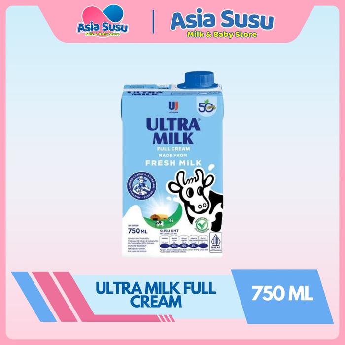 Gambar ULTRA MILK SUSU UHT /FULL CREAM 750ML - Fullcream dari Apotek Asia Susu undefined Tokopedia