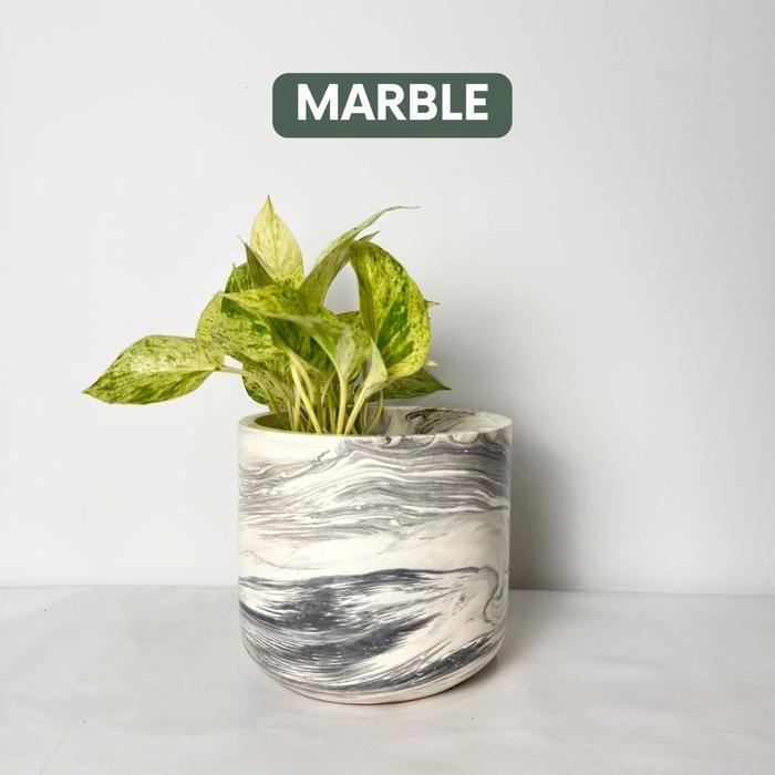 Gambar Workplant - Jivan Concrete Pot D17 - Marble, Tanpa packing dari workplant official undefined Tokopedia
