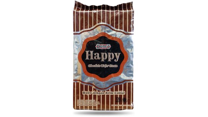 Gambar Interbis Wafer Cream Happy kemasan 12p family pack / Interbis Wafer / Wafer Cream - Coklat dari Adyaboga Jakarta undefined Tokopedia