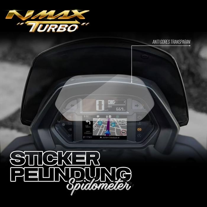Gambar Stiker Pelindung Spido NMAX NEW Sticker Anti Gores Spidometer Seepdometer Motor - NMAX TURBO, CLEAR dari HogMX undefined Tokopedia