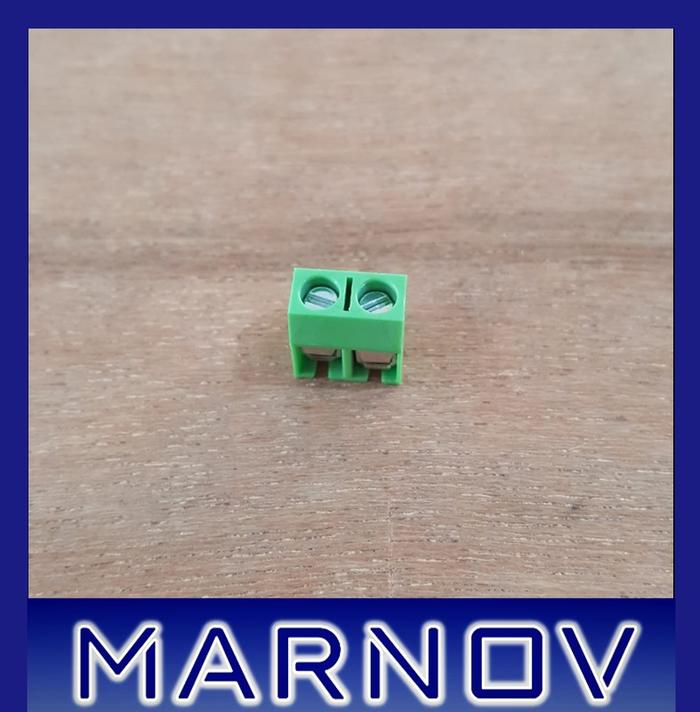 Gambar Terminal Block 2 Pin 300V 10A Blok Hijau Biru 5mm 5.0 mm KF301 PCB - HIJAU BAGUS, 100pcs dari Marnov undefined Tokopedia